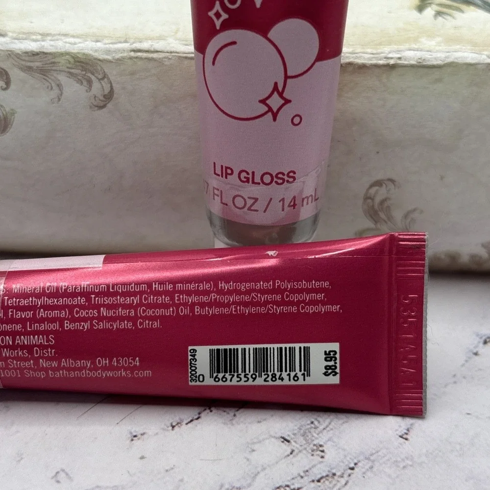 Bath & Body Works Champagne Toast Lip Gloss 2 Pack 0.47 oz New Sealed